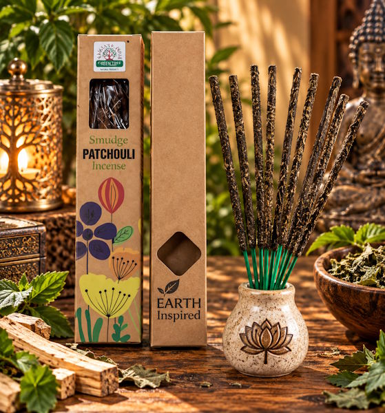 Incienso Orgánico Patchouli Palo santo Orkay 25 gr Incienso Orgánico Patchouli Palo santo Orkay 25 gr